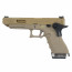 Страйкбольный пистолет (WE) GLOCK 34 Custom (TAN/TAN/Gold)