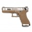 Страйкбольный пистолет (WE) GLOCK 18C Custom (TAN/Silver/Silver) 