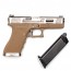 Страйкбольный пистолет (WE) GLOCK 18C Custom (TAN/Silver/Silver) 